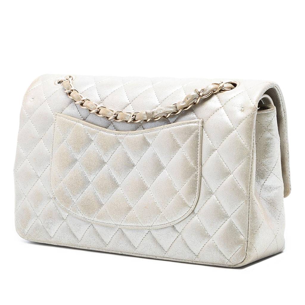 Chanel Medium Classic Iridescent Lambskin Double Flap