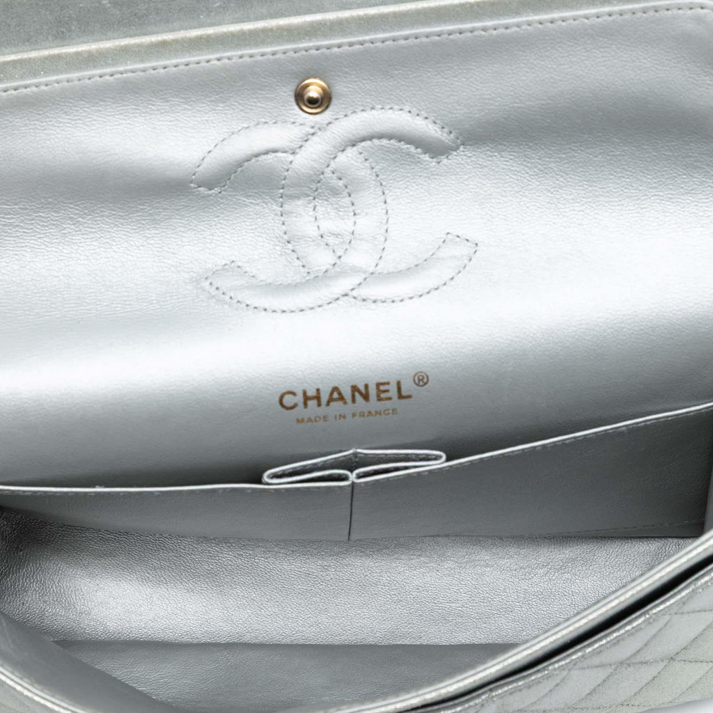 Chanel Medium Classic Iridescent Lambskin Double Flap