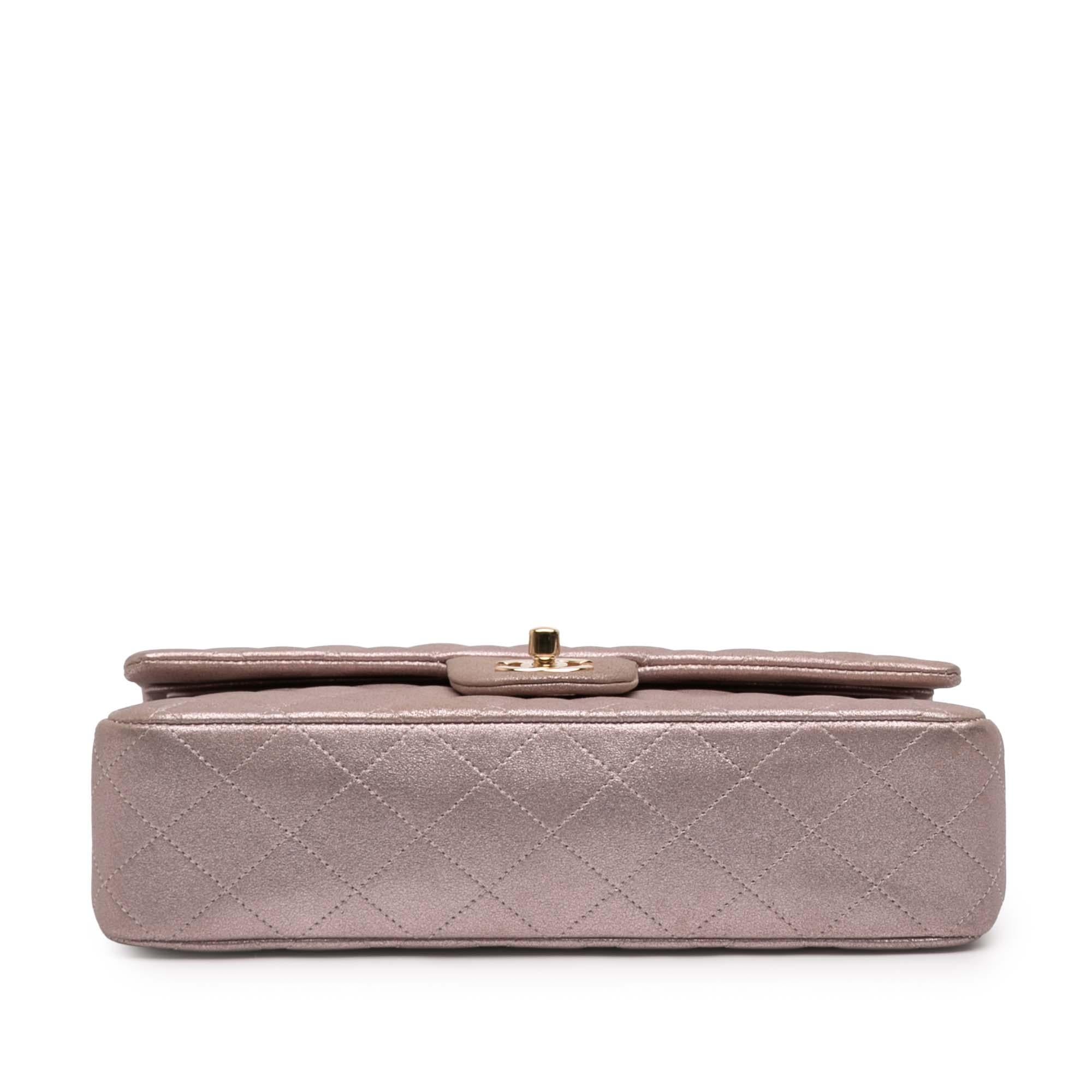 Chanel Medium Classic Iridescent Lambskin Double Flap