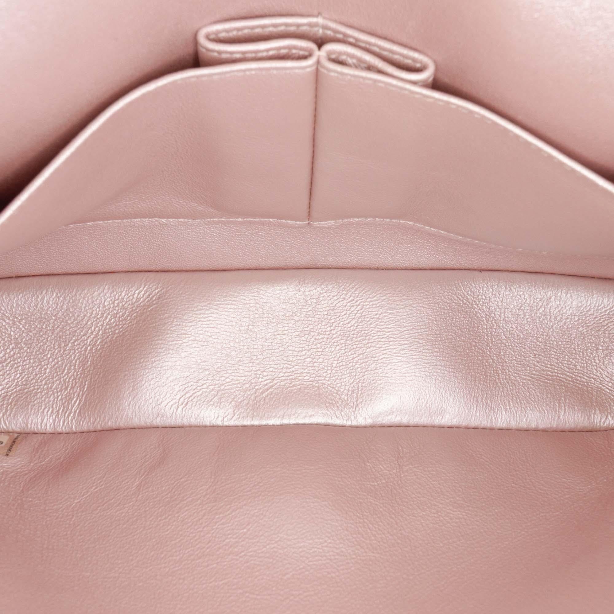 Chanel Medium Classic Iridescent Lambskin Double Flap