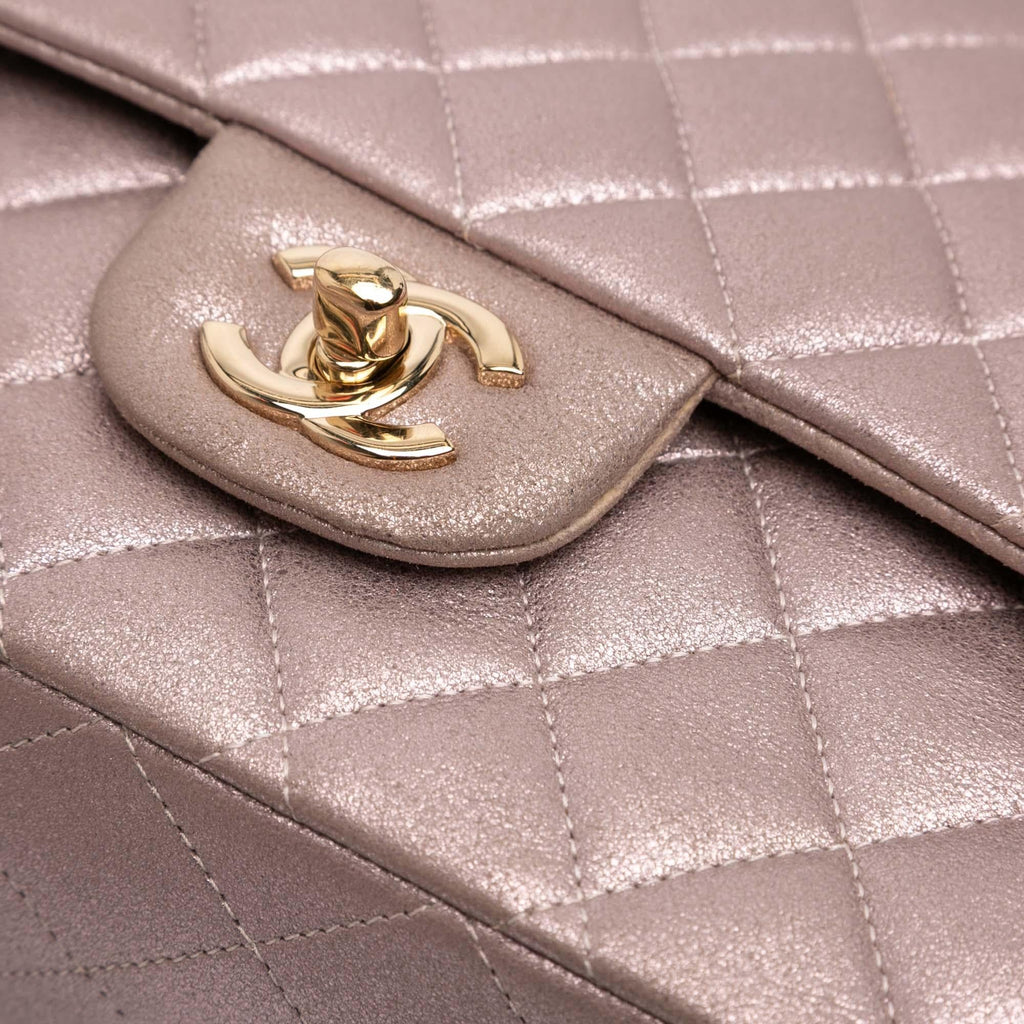 Chanel Medium Classic Iridescent Lambskin Double Flap