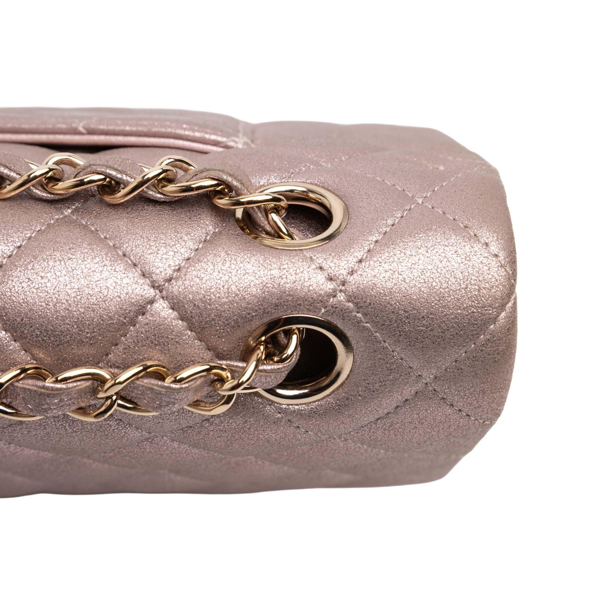 Chanel Medium Classic Iridescent Lambskin Double Flap