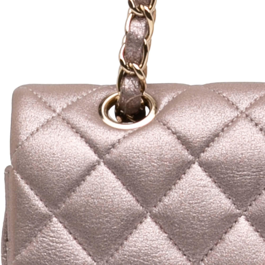 Chanel Medium Classic Iridescent Lambskin Double Flap