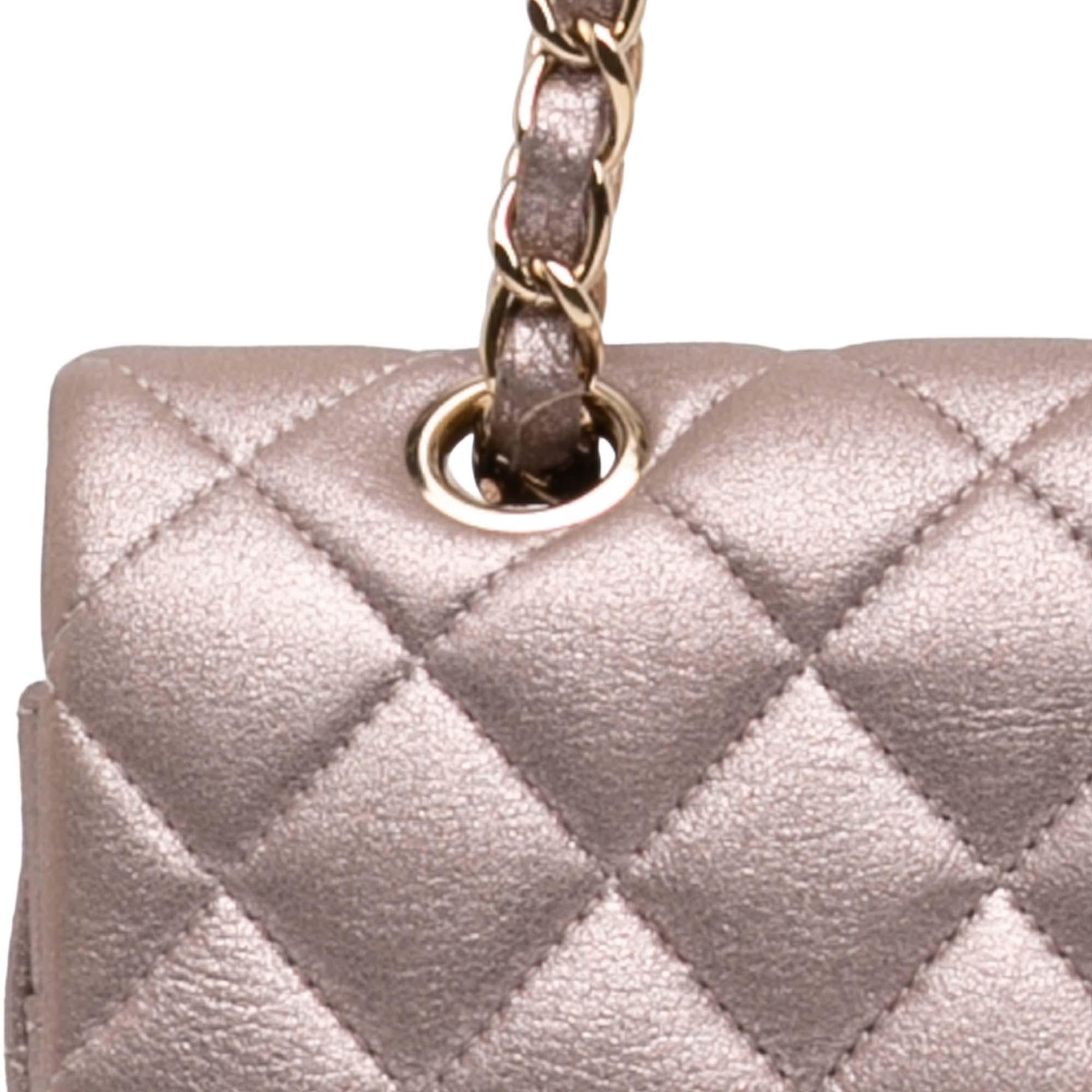 Chanel Medium Classic Iridescent Lambskin Double Flap