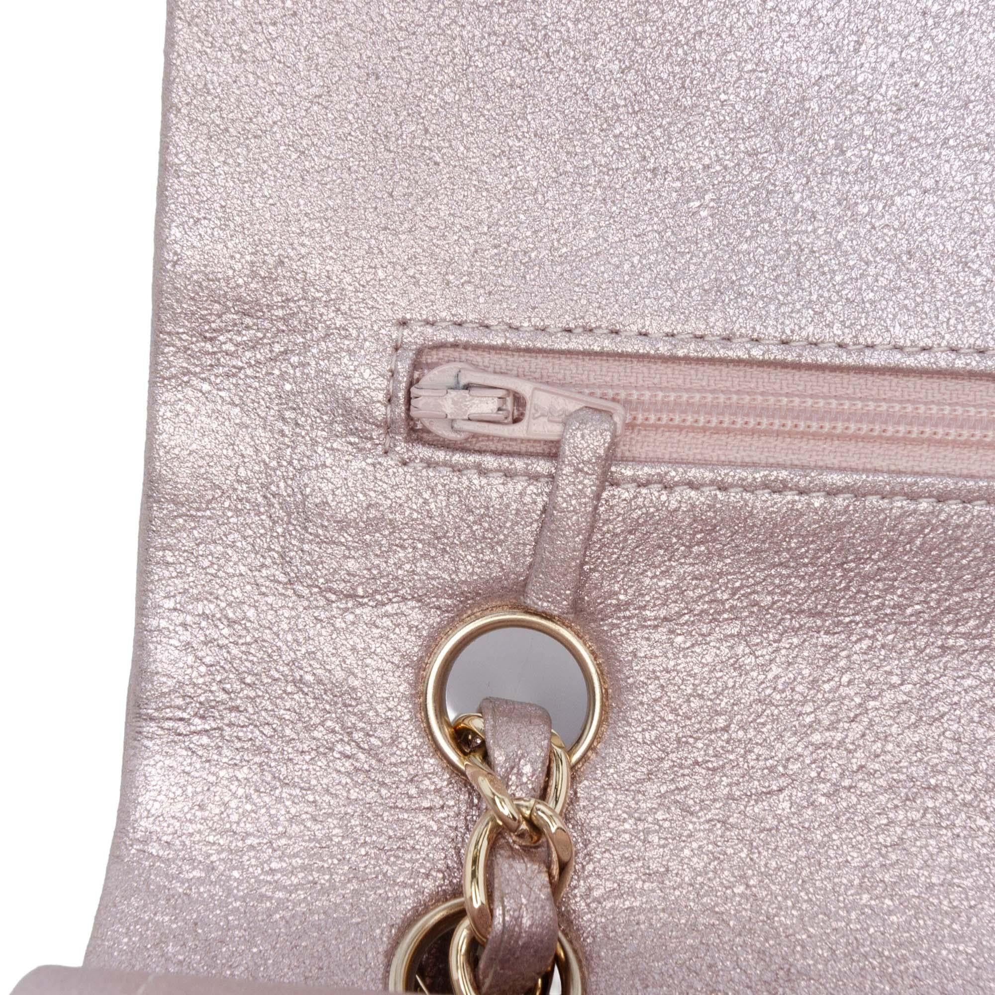 Chanel Medium Classic Iridescent Lambskin Double Flap