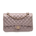 Chanel Medium Classic Iridescent Lambskin Double Flap