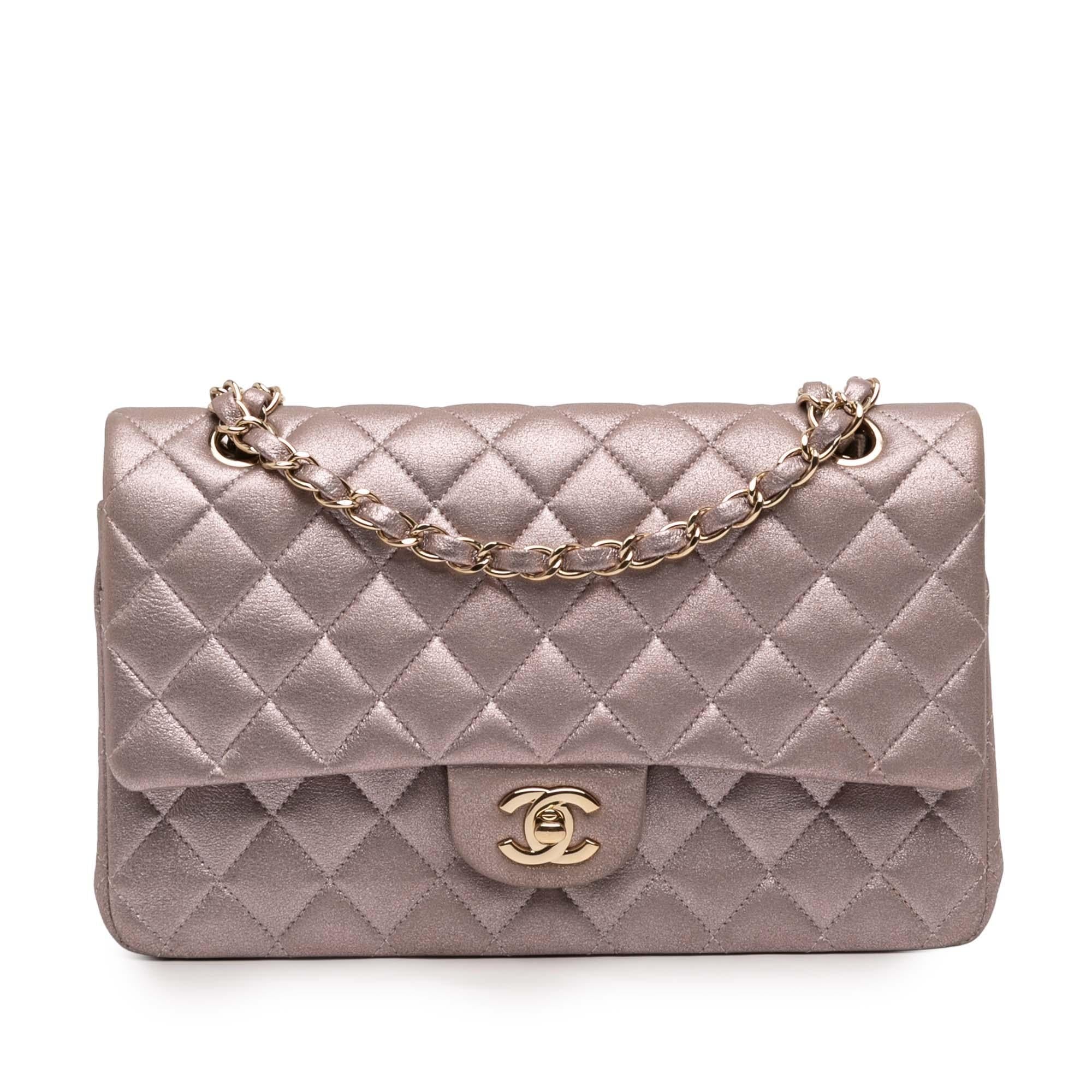 Chanel Medium Classic Iridescent Lambskin Double Flap