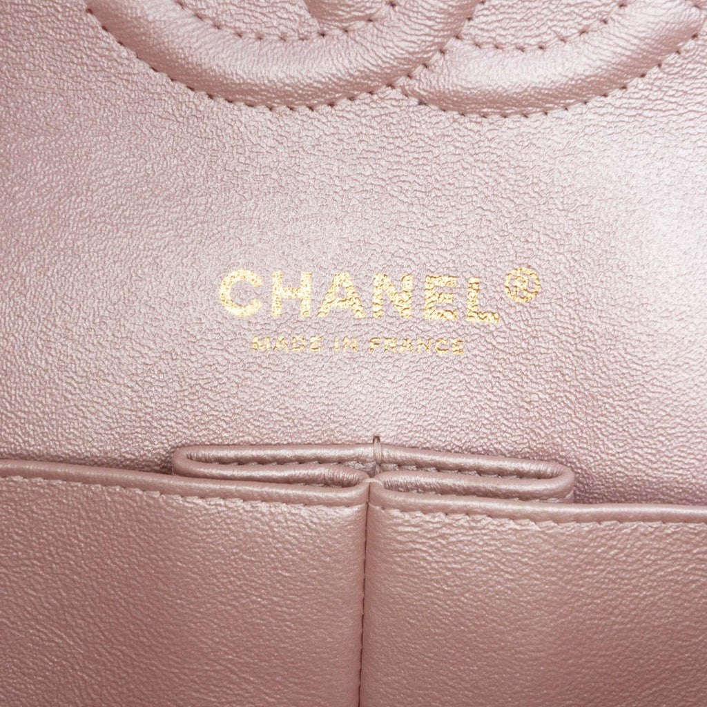 Chanel Medium Classic Iridescent Lambskin Double Flap