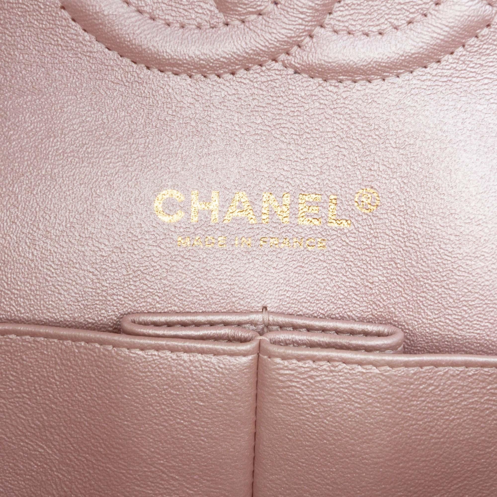 Chanel Medium Classic Iridescent Lambskin Double Flap