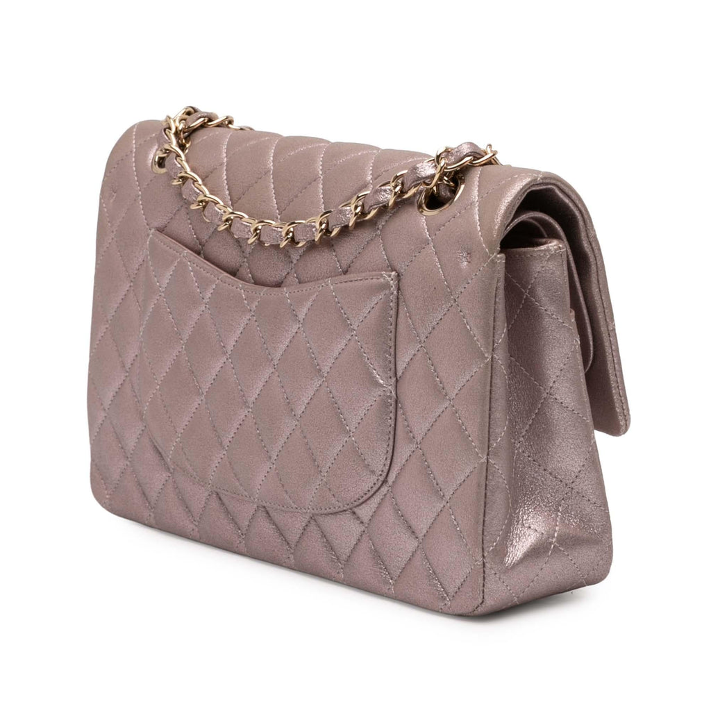 Chanel Medium Classic Iridescent Lambskin Double Flap