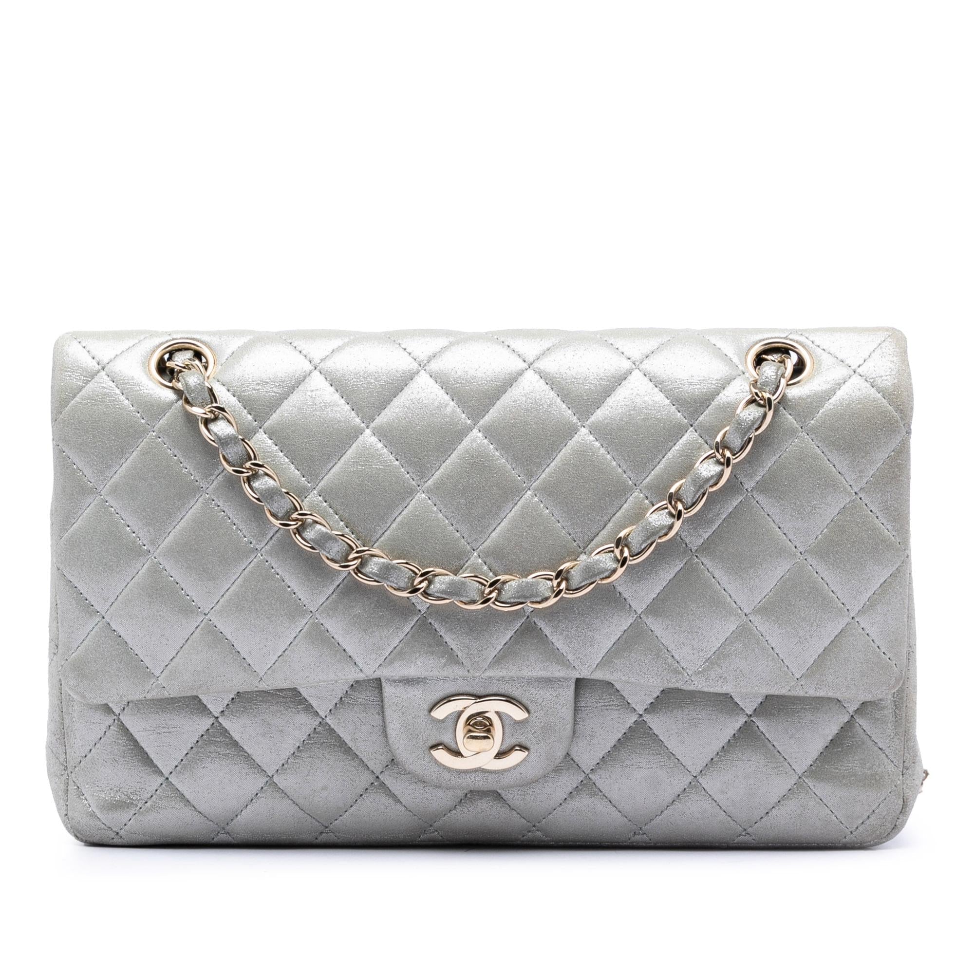 Chanel Medium Classic Iridescent Lambskin Double Flap