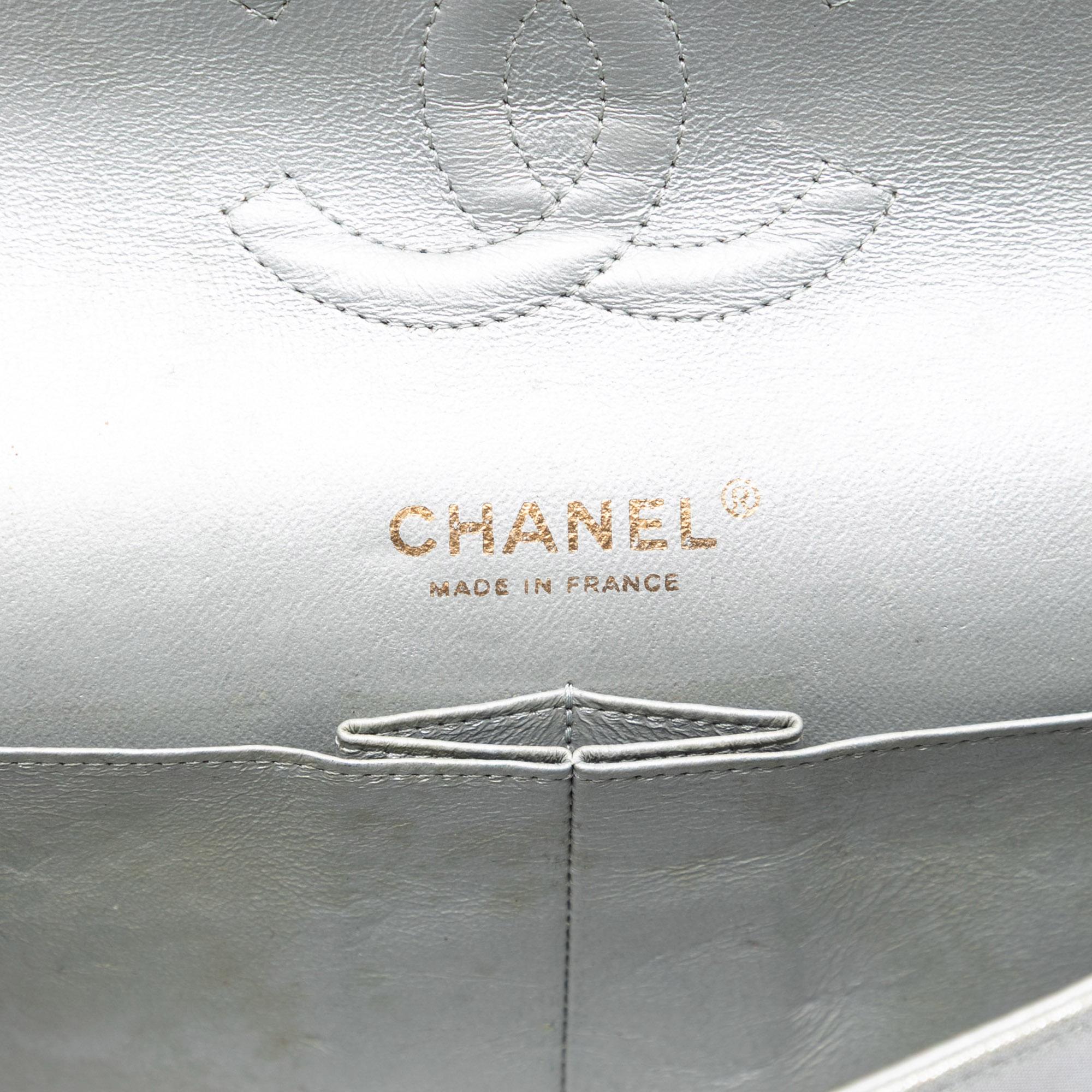 Chanel Medium Classic Iridescent Lambskin Double Flap