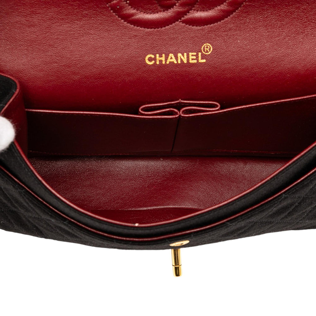Chanel Medium Classic Jersey Bijoux Chain Double Flap