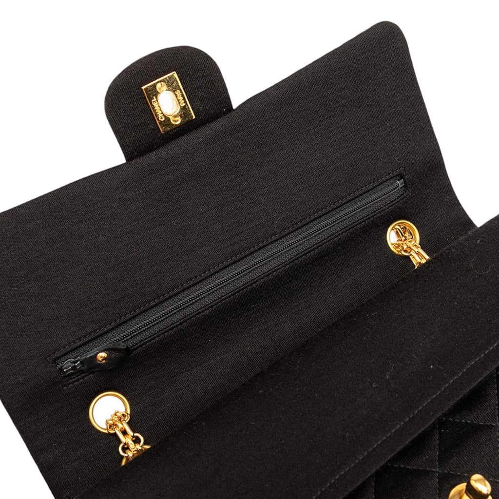 Chanel Medium Classic Jersey Bijoux Chain Double Flap
