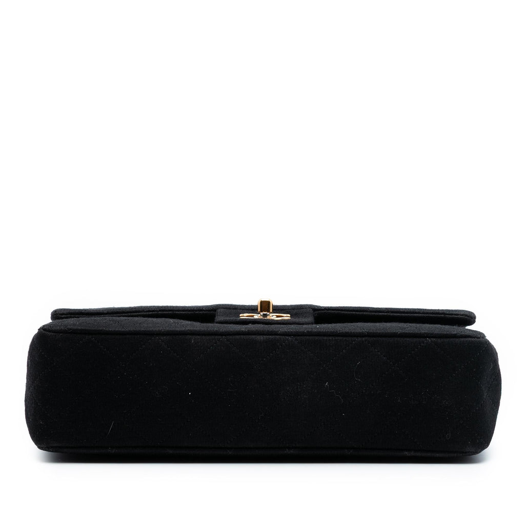 Chanel Medium Classic Jersey Bijoux Chain Double Flap