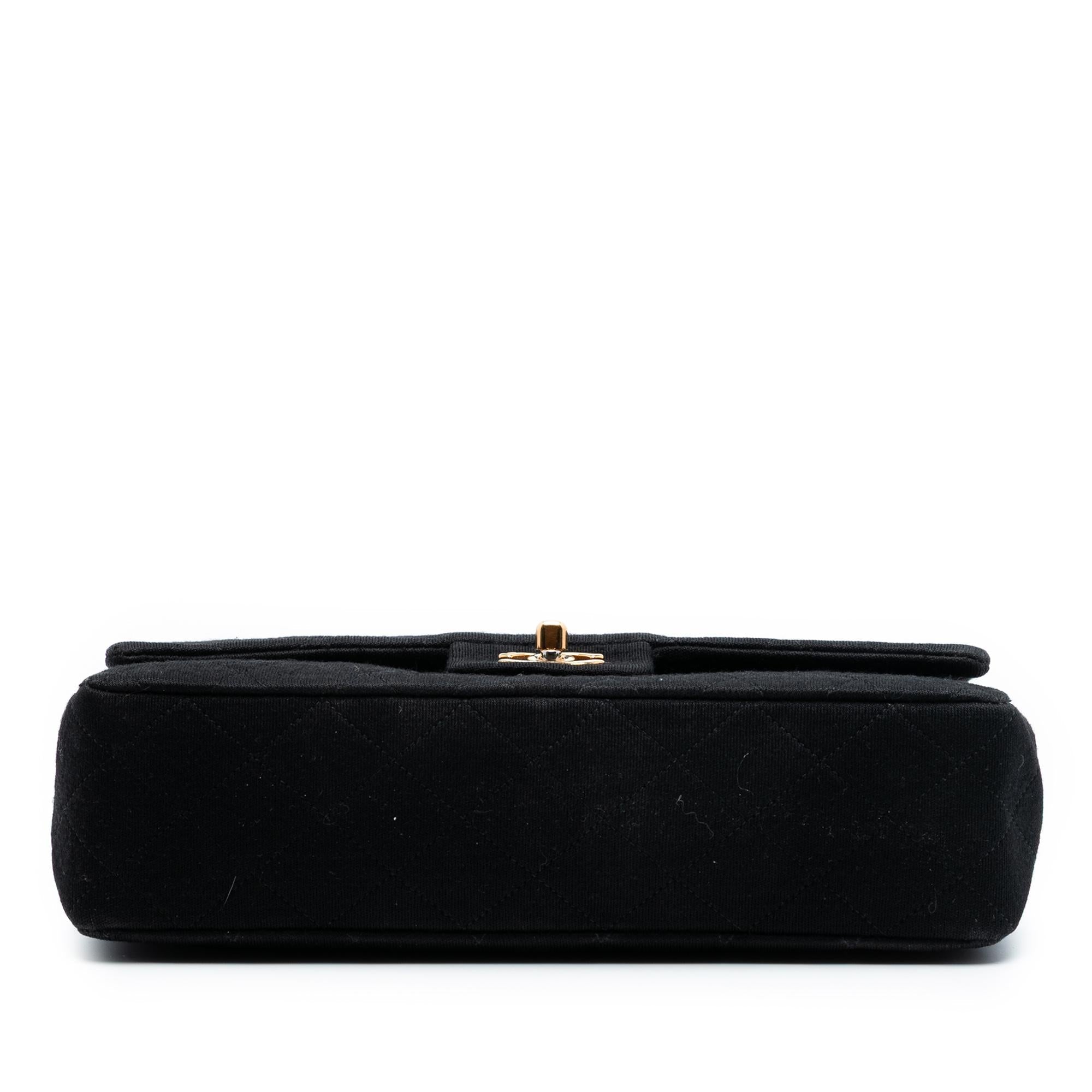 Chanel Medium Classic Jersey Bijoux Chain Double Flap