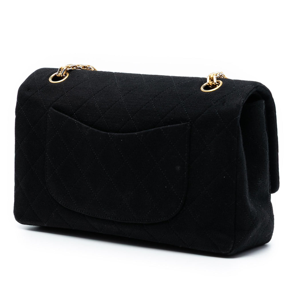 Chanel Medium Classic Jersey Bijoux Chain Double Flap