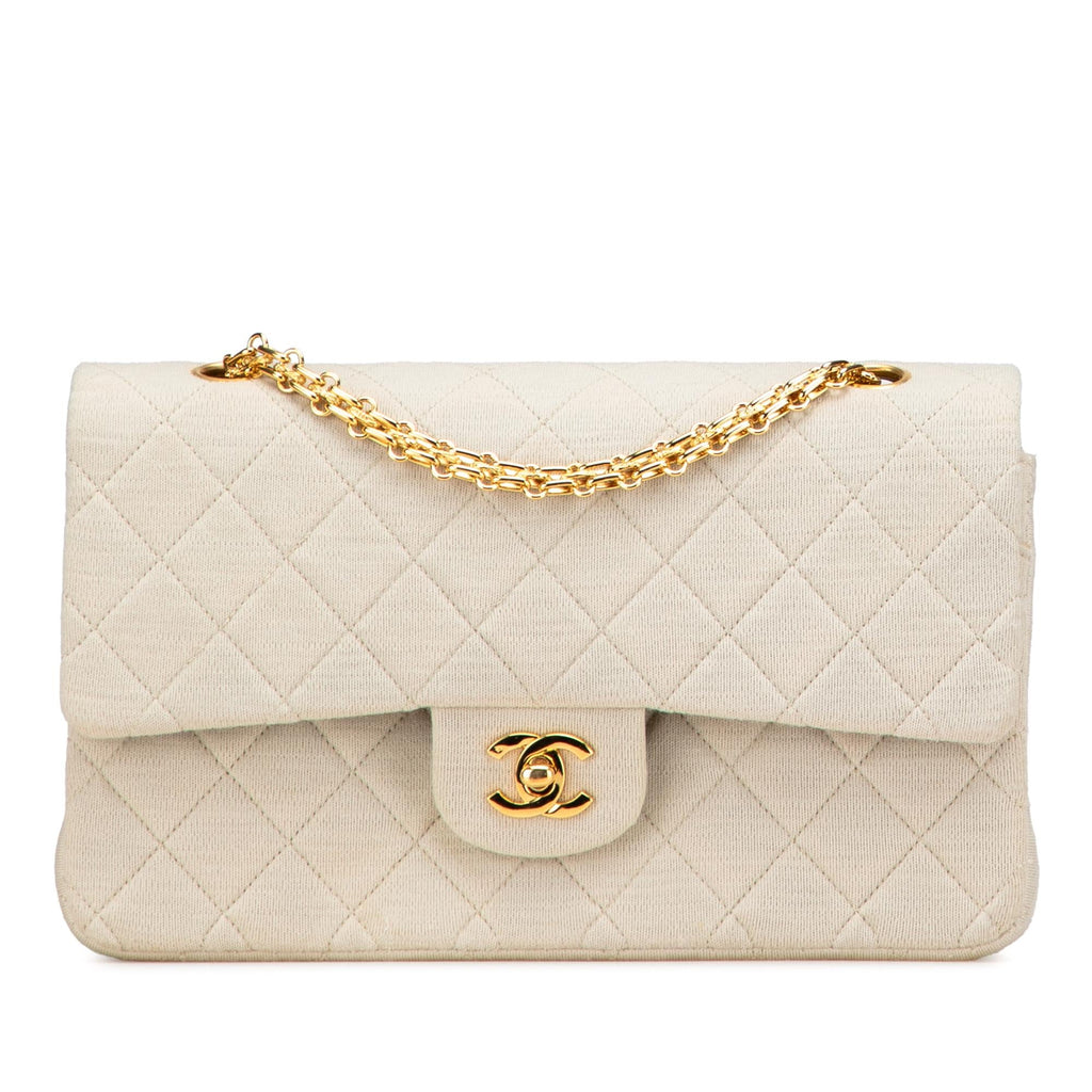 Chanel Medium Classic Jersey Double Flap