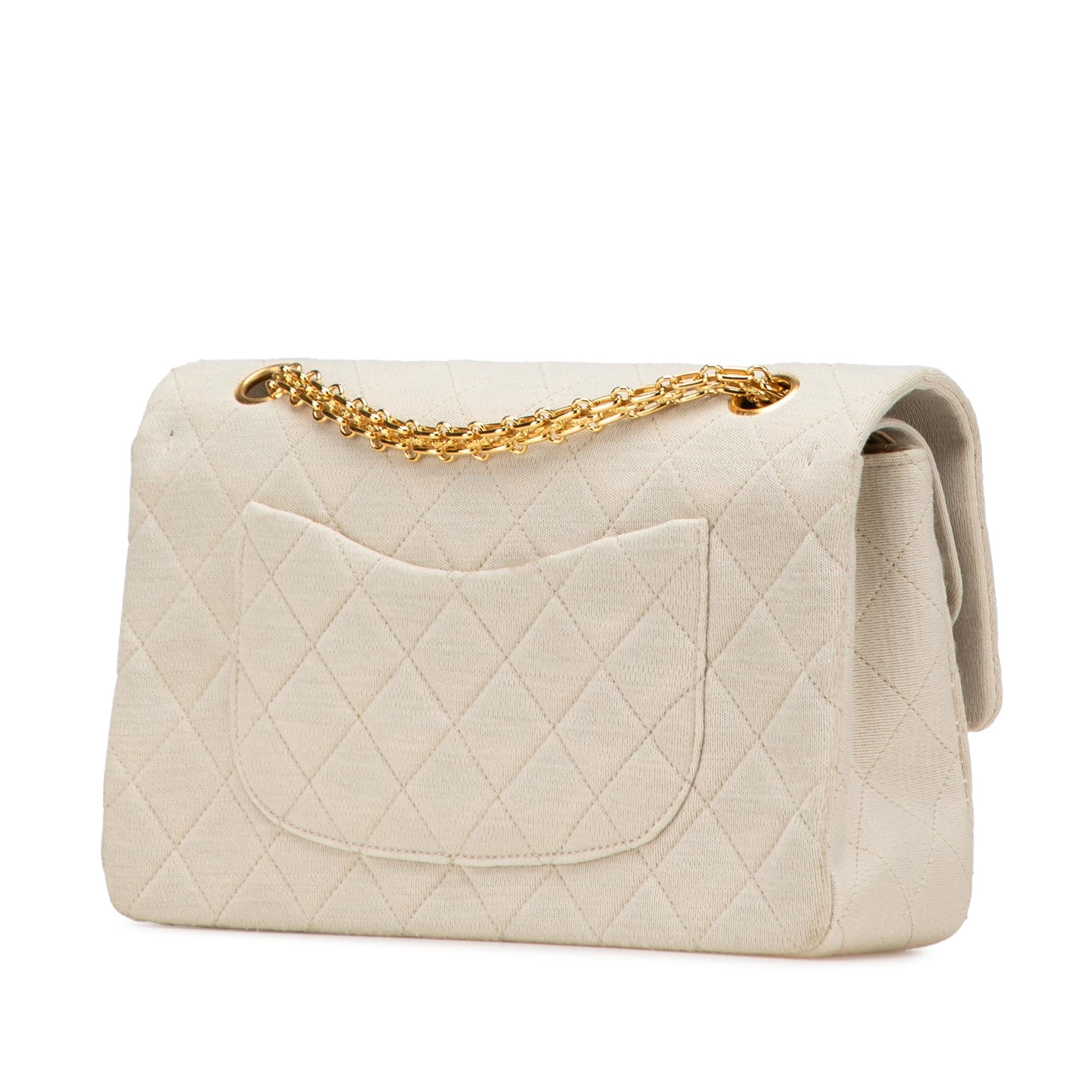 Chanel Medium Classic Jersey Double Flap