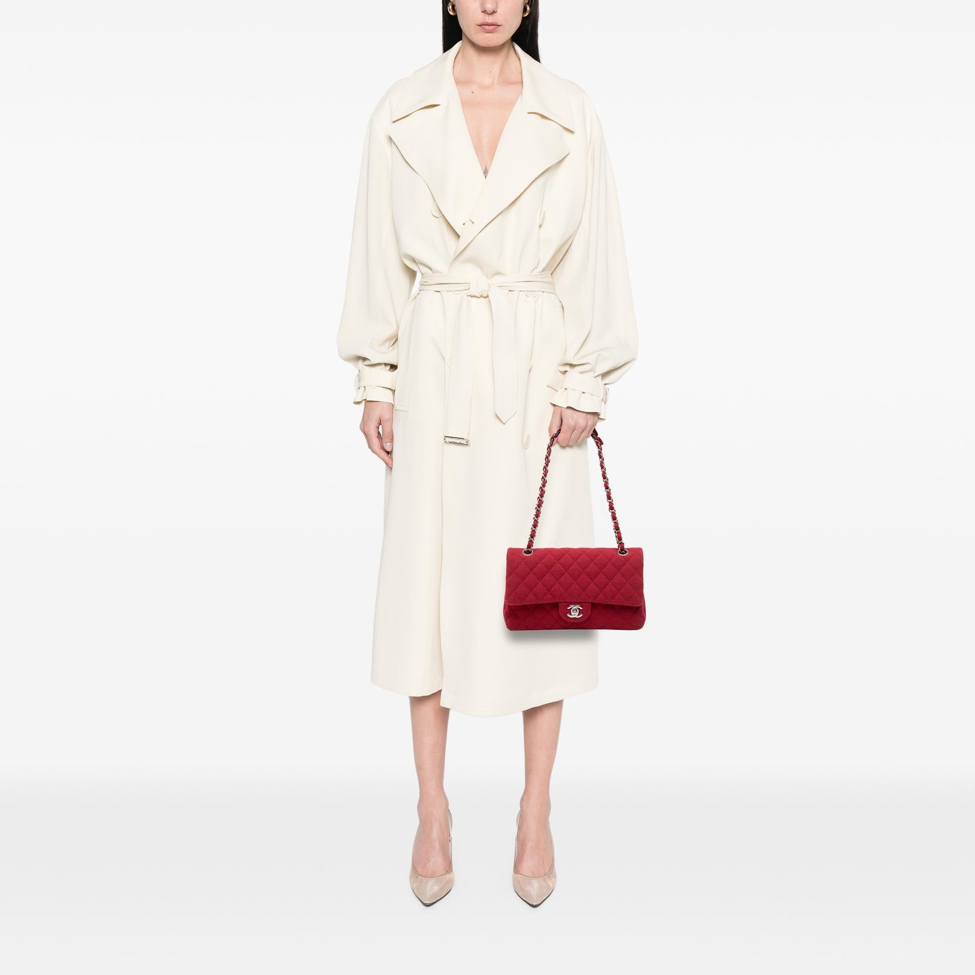 Chanel Medium Classic Jersey Double Flap