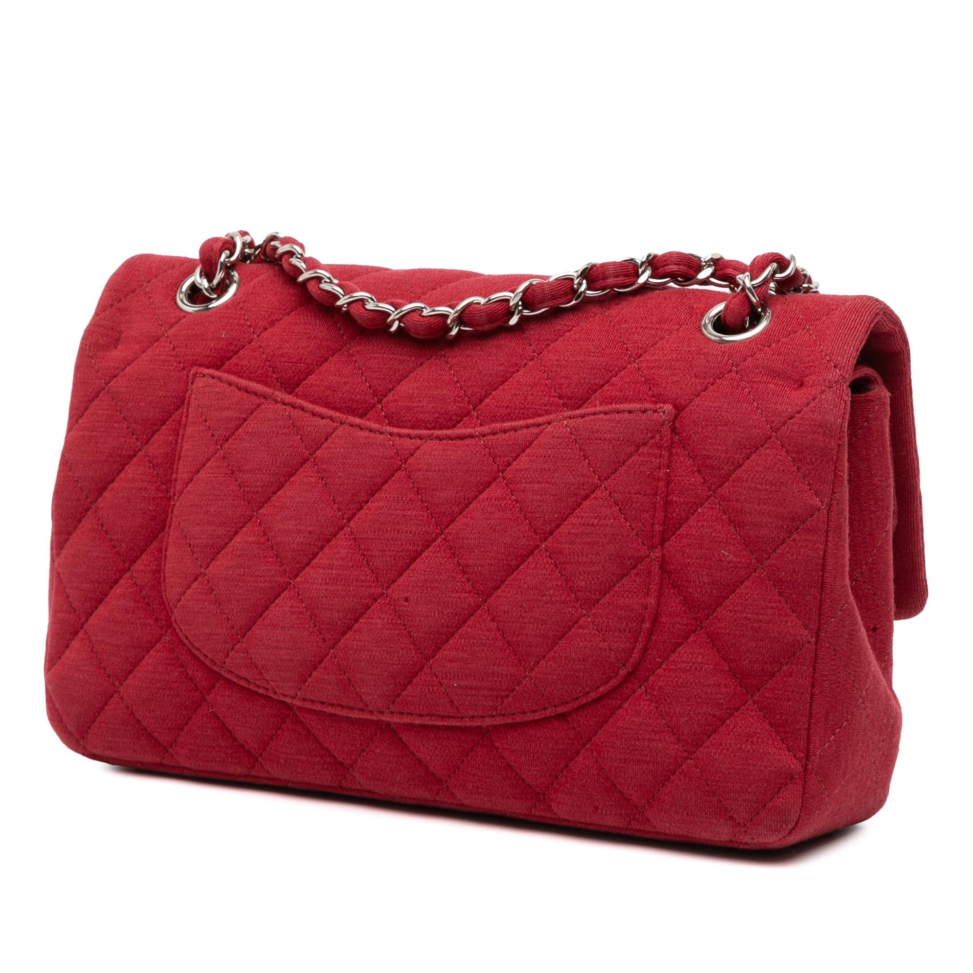 Chanel Medium Classic Jersey Double Flap
