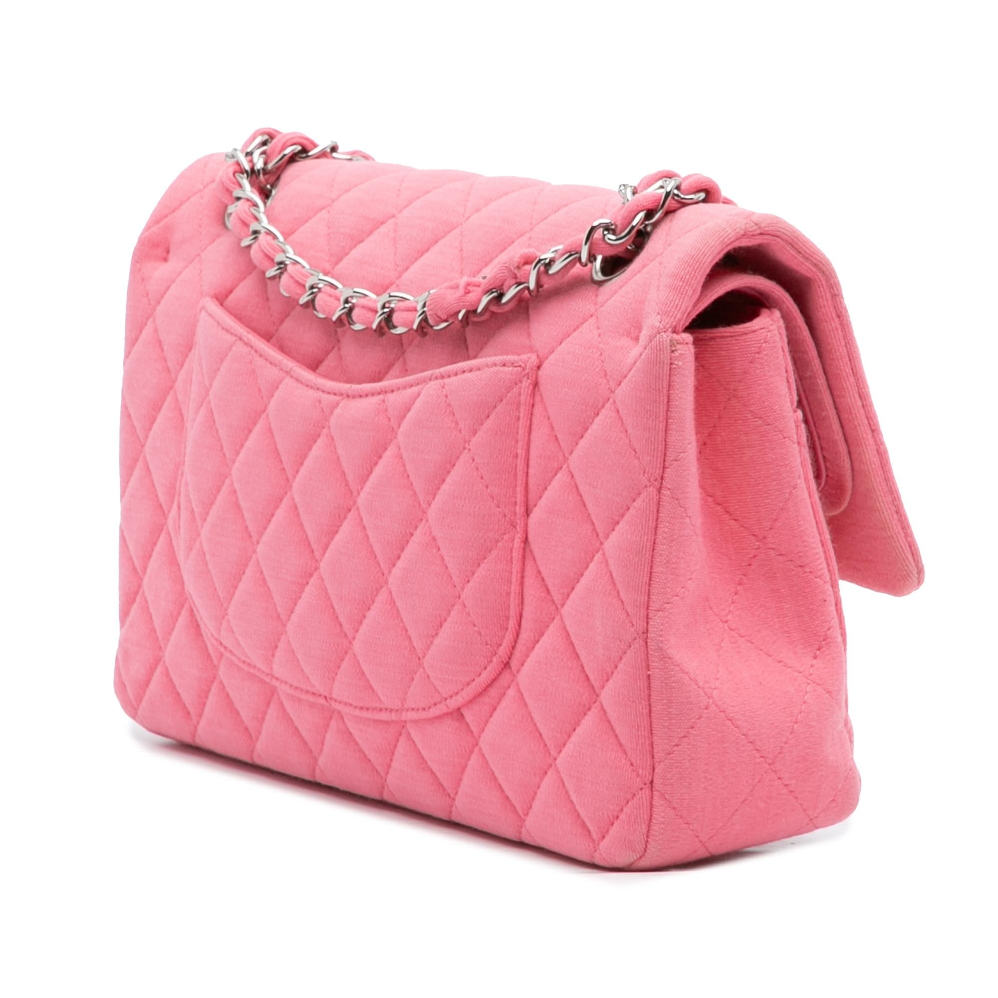 Chanel Medium Classic Jersey Double Flap