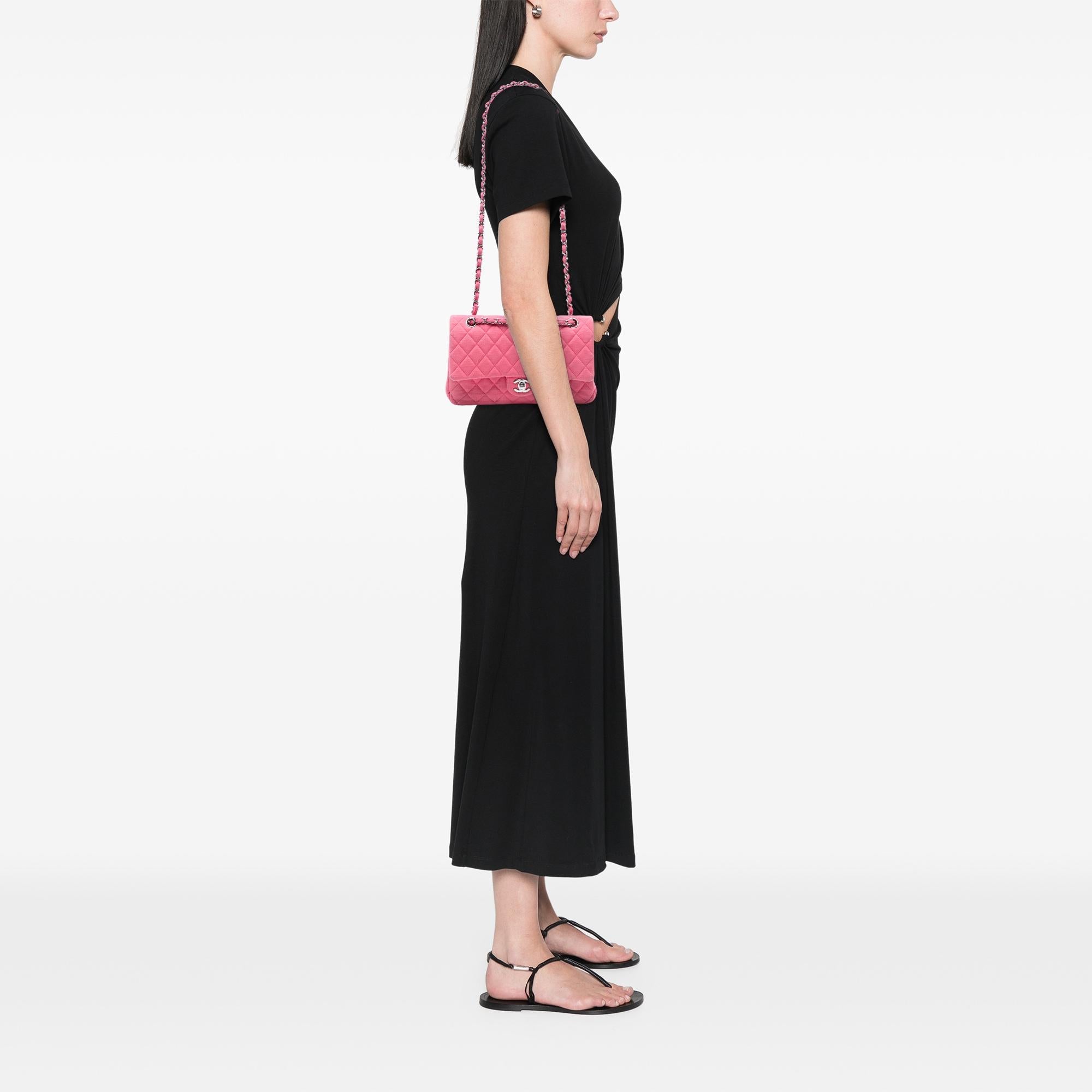Chanel Medium Classic Jersey Double Flap