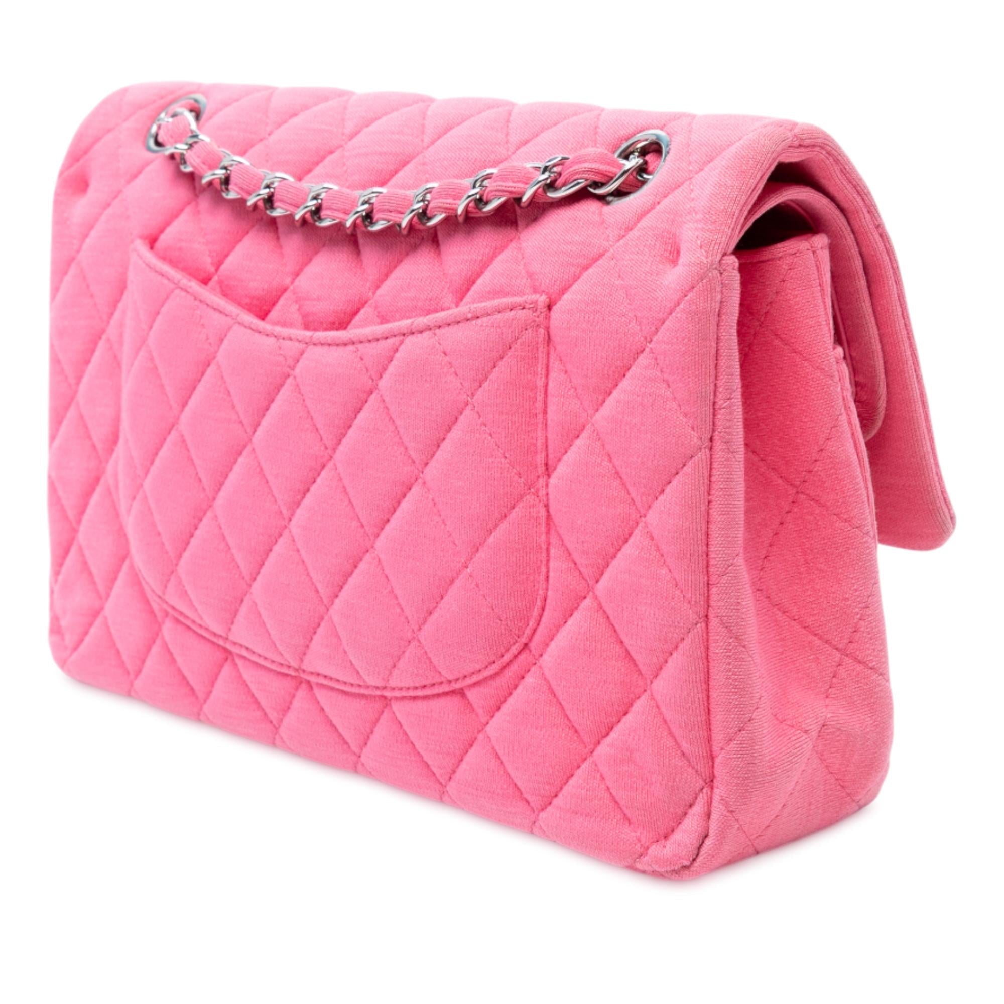 Chanel Medium Classic Jersey Double Flap