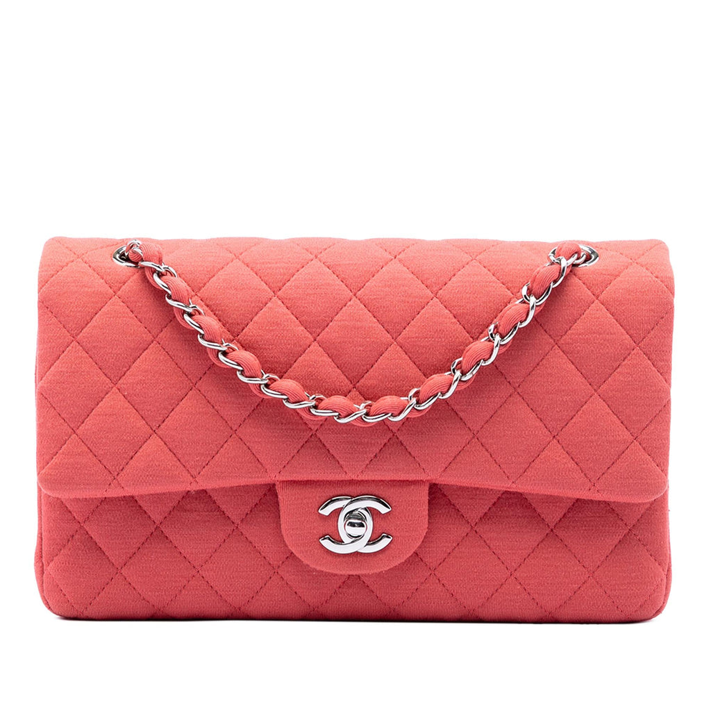 Chanel Medium Classic Jersey Double Flap