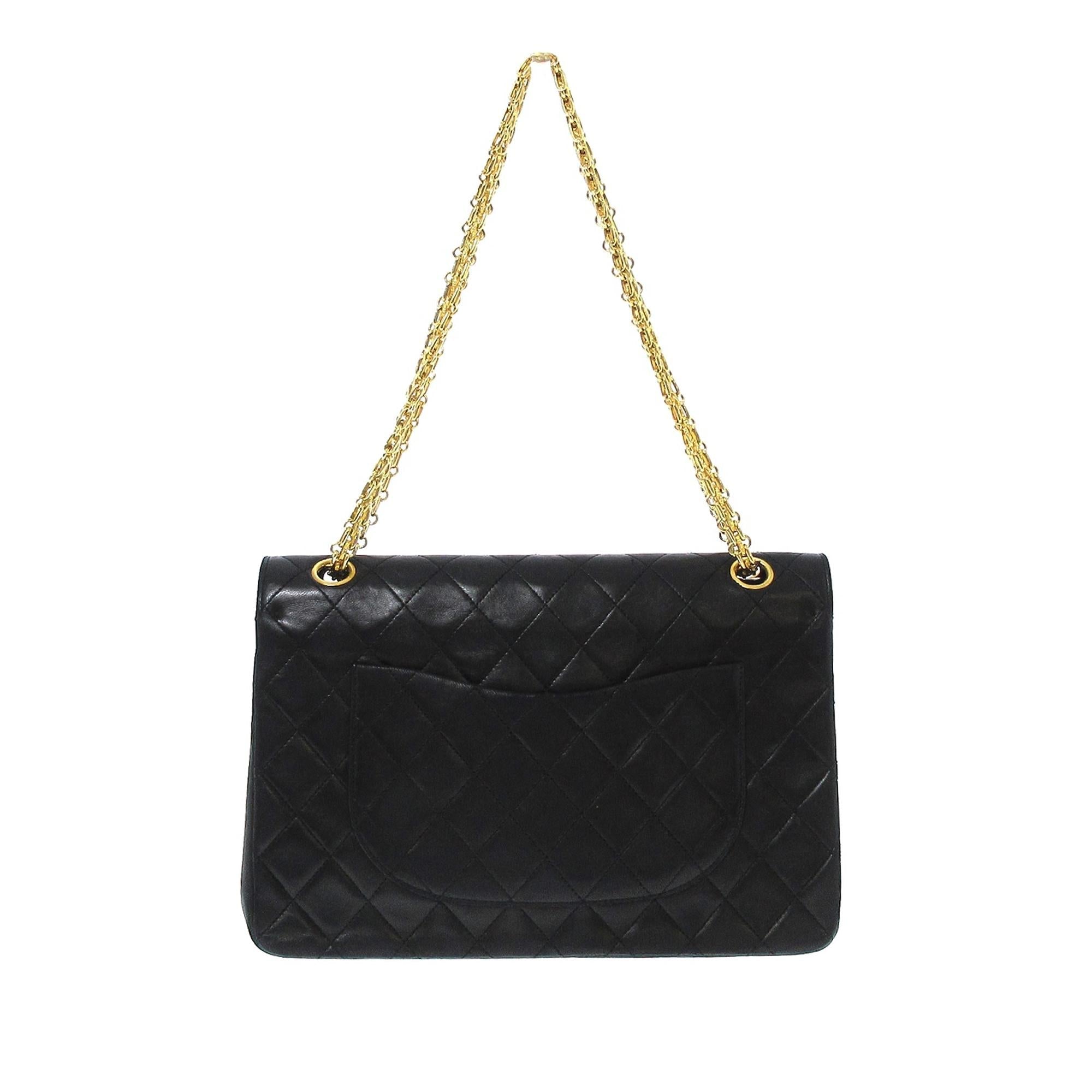 Chanel Medium Classic Lambskin Double Flap (SHG-36958)