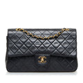 Chanel Medium Classic Lambskin Double Flap (SHG-0JjaBN)