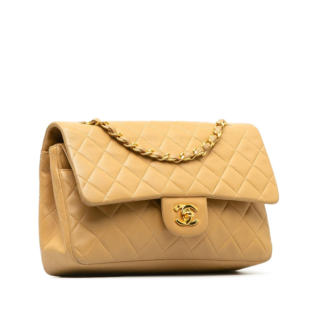 Chanel Medium Classic Lambskin Double Flap (SHG-FTtjY2)