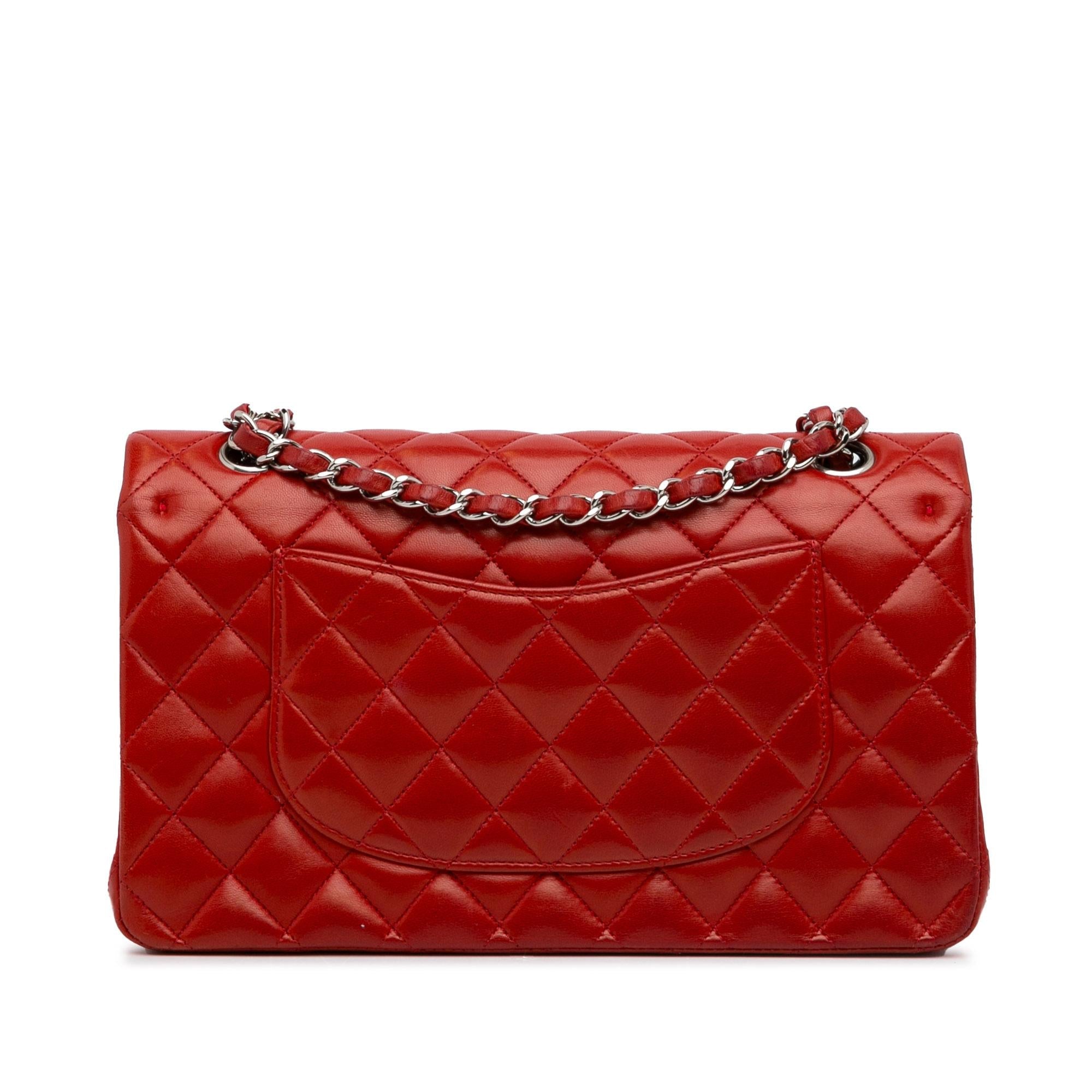 Chanel Medium Classic Lambskin Double Flap (SHG-jANftr)