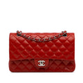 Chanel Medium Classic Lambskin Double Flap (SHG-jANftr)