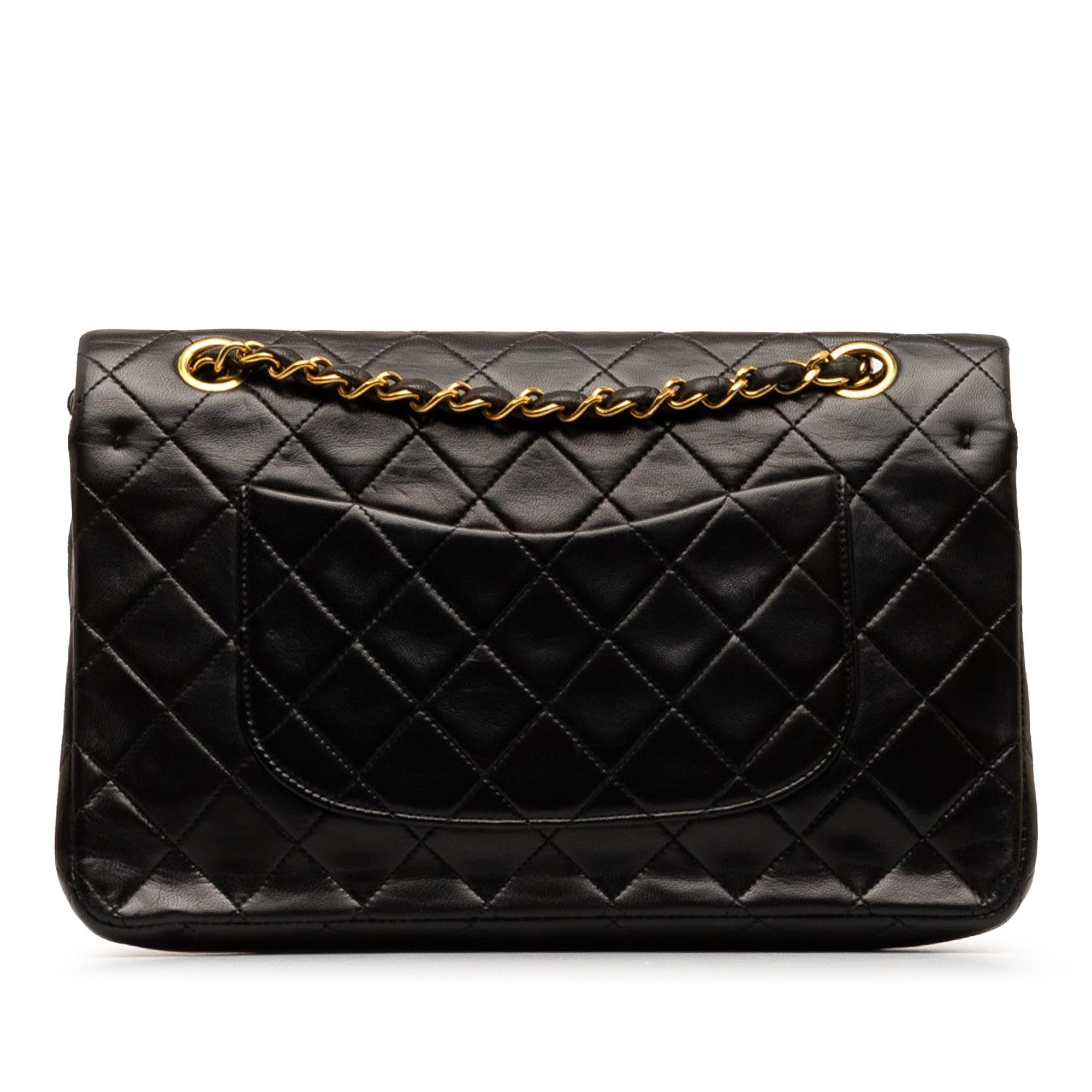Chanel Medium Classic Lambskin Double Flap (SHG-e2k5Nf)