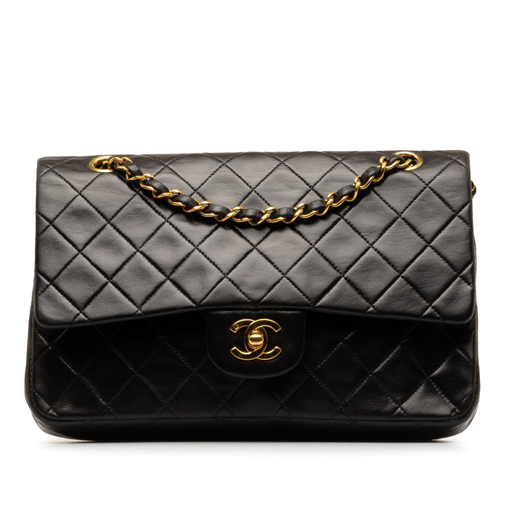 Chanel Medium Classic Lambskin Double Flap (SHG-e2k5Nf)