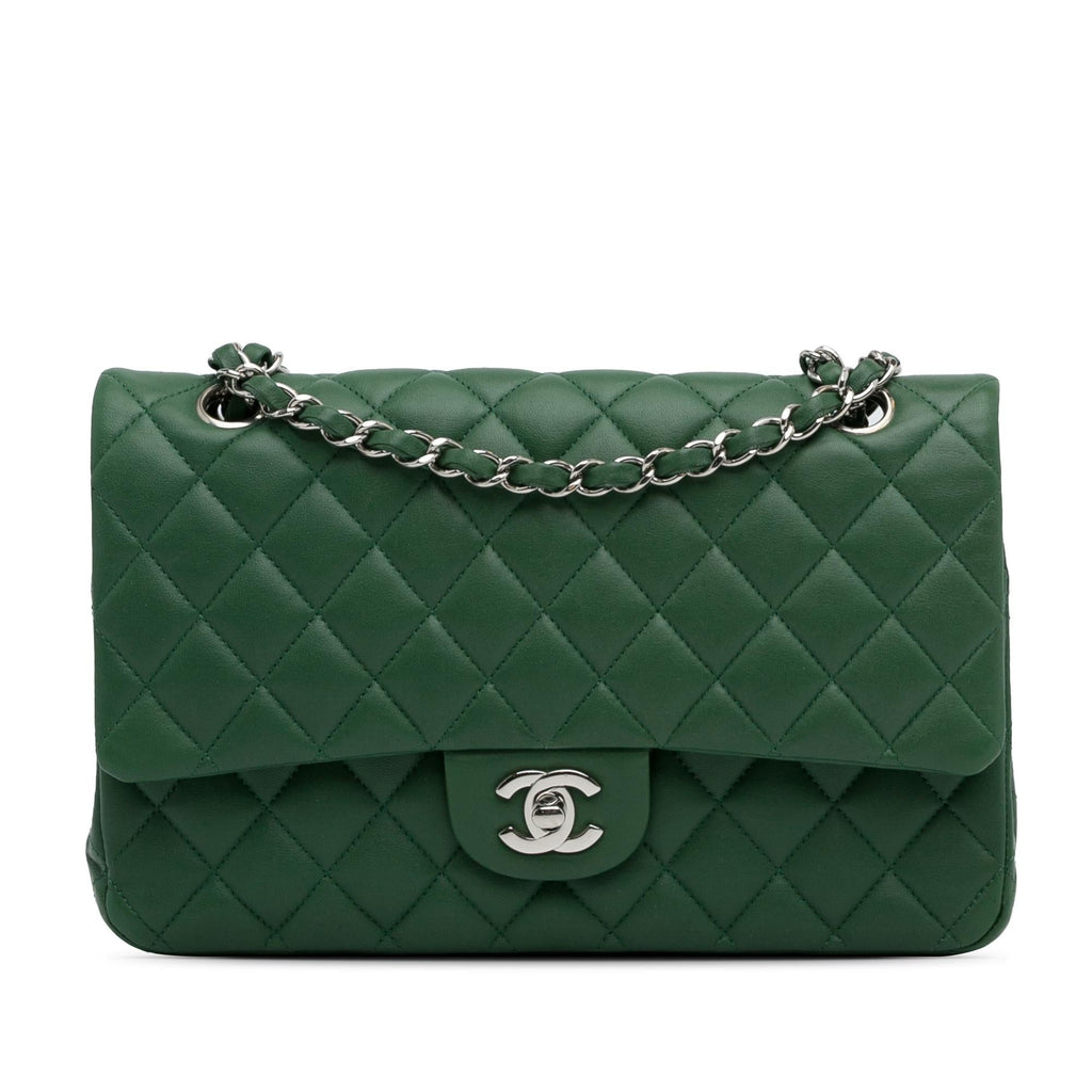 Chanel Medium Classic Lambskin Double Flap (SHG-HhOlbE)