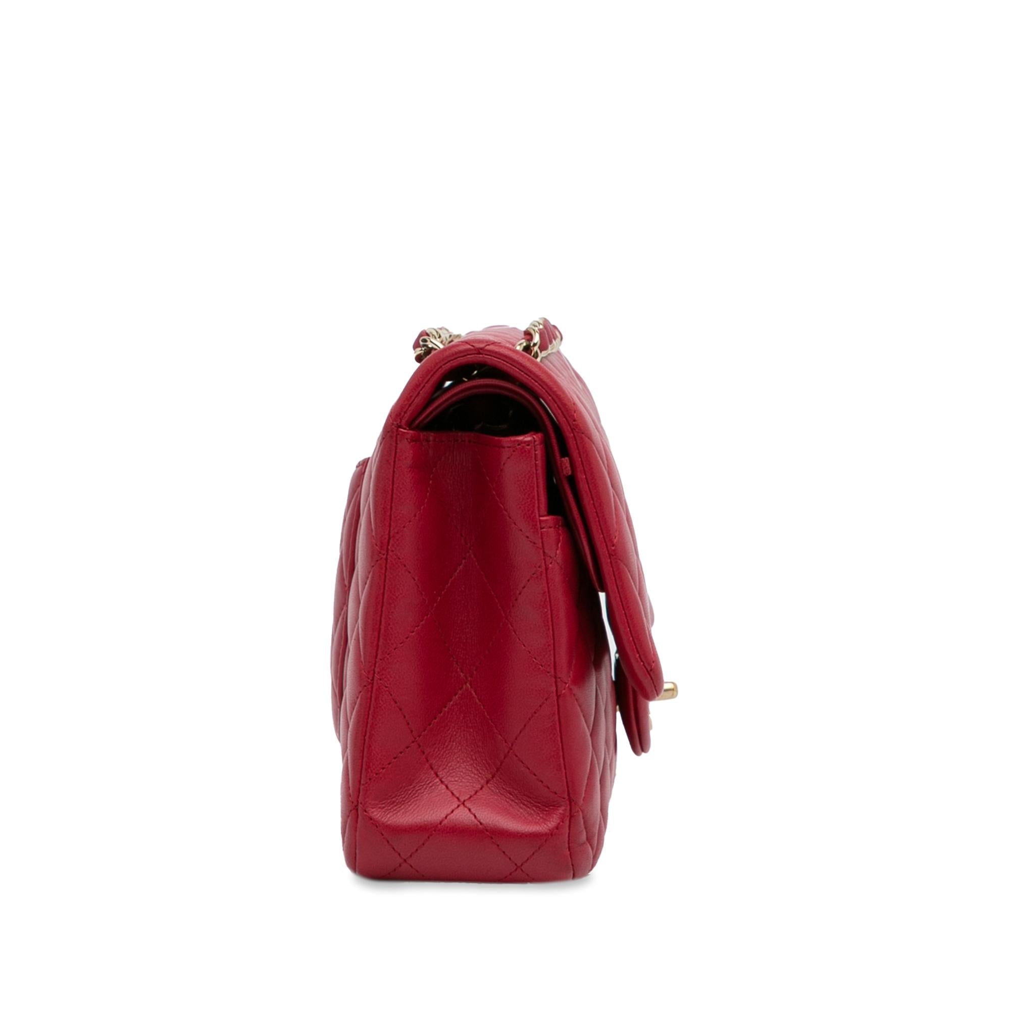 Chanel Medium Classic Lambskin Double Flap (SHG-6UdiQp)