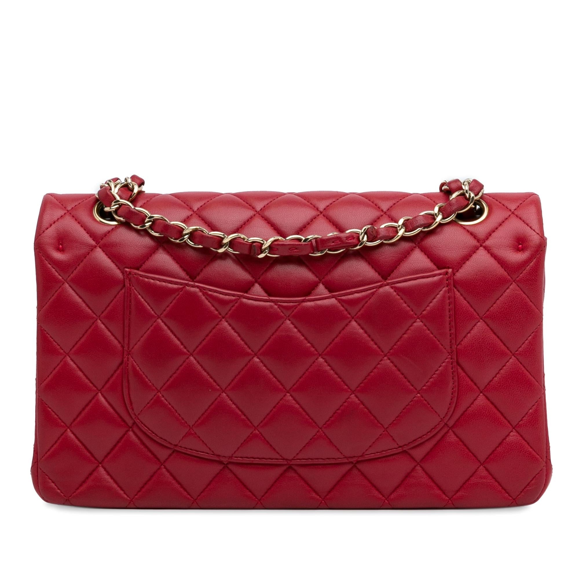Chanel Medium Classic Lambskin Double Flap (SHG-6UdiQp)