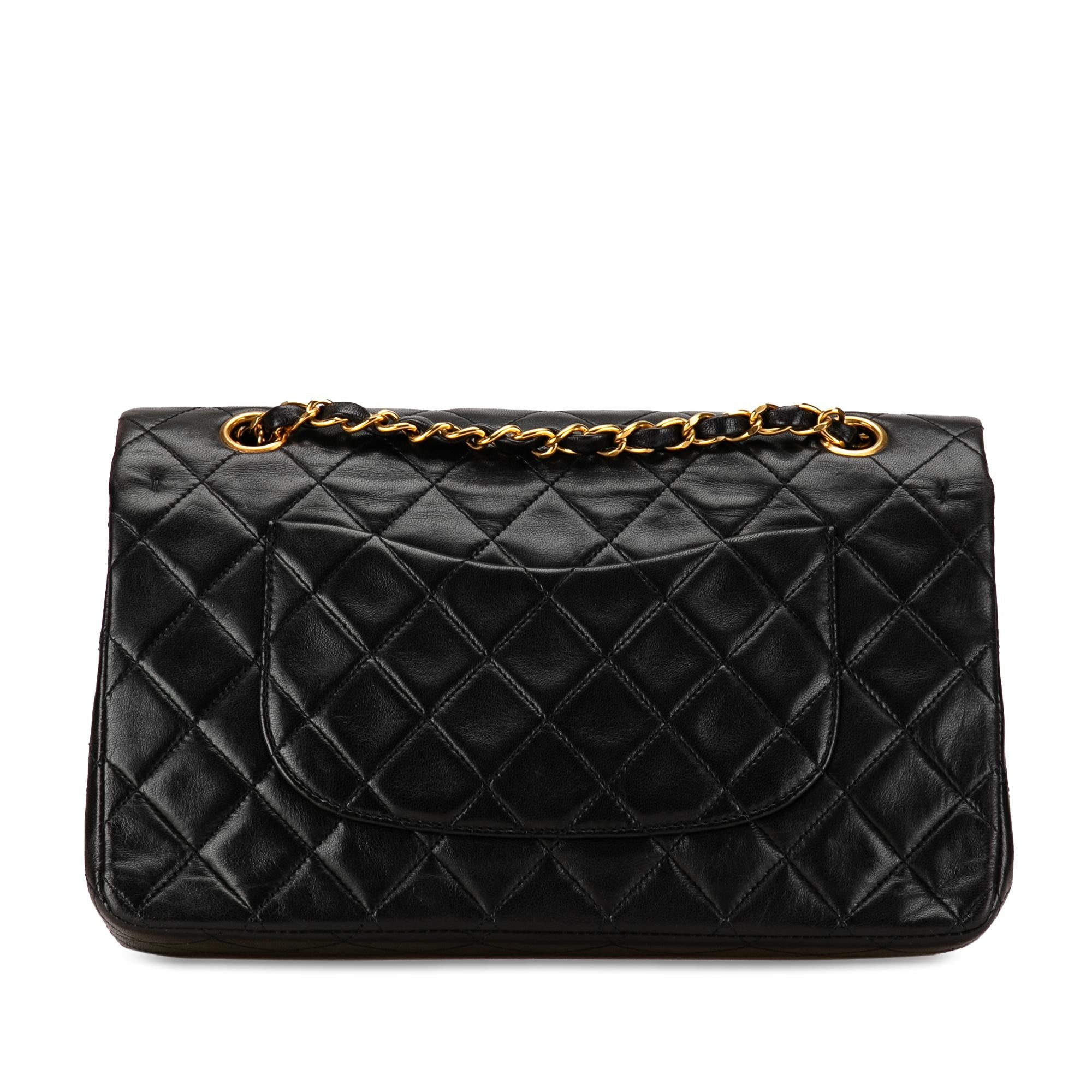 Chanel Medium Classic Lambskin Double Flap (SHG-U6XslK)