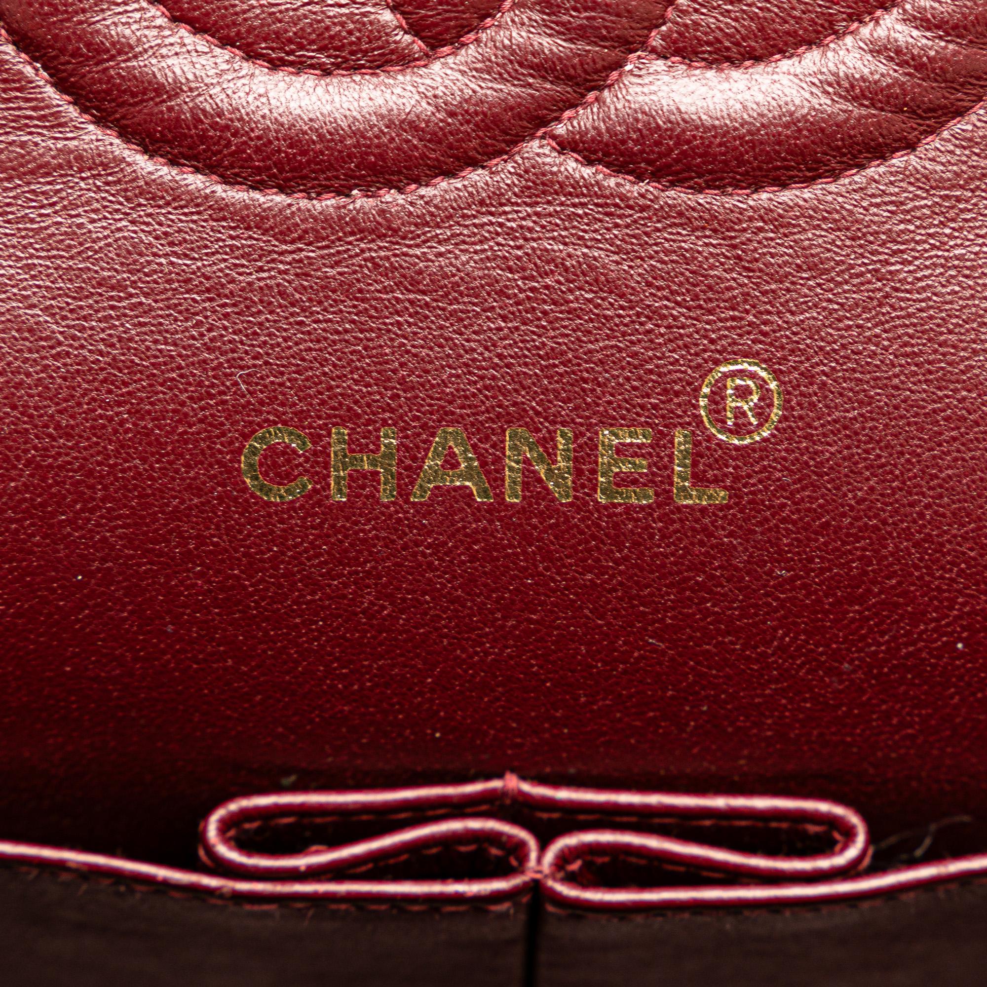 Chanel Medium Classic Lambskin Double Flap (SHG-U6XslK)