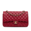 Chanel Medium Classic Lambskin Double Flap (SHG-VyY1OR)
