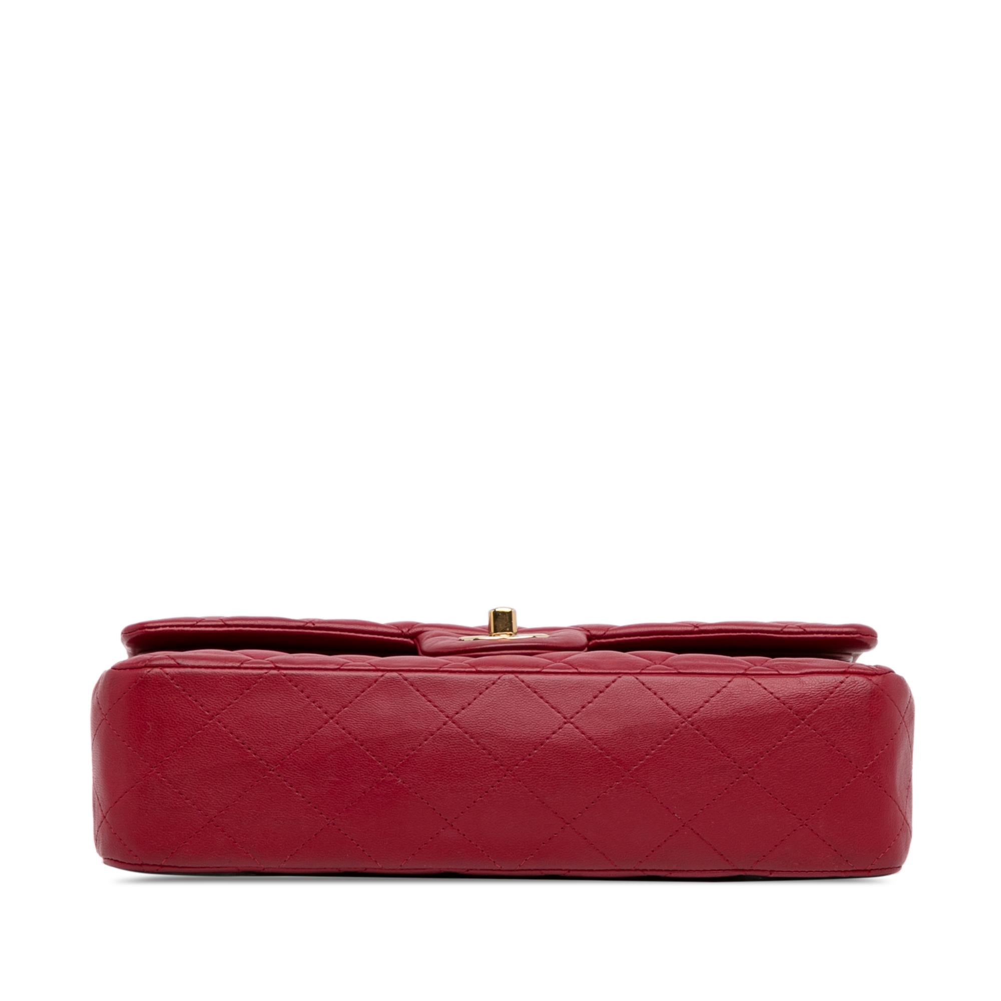 Chanel Medium Classic Lambskin Double Flap (SHG-VyY1OR)