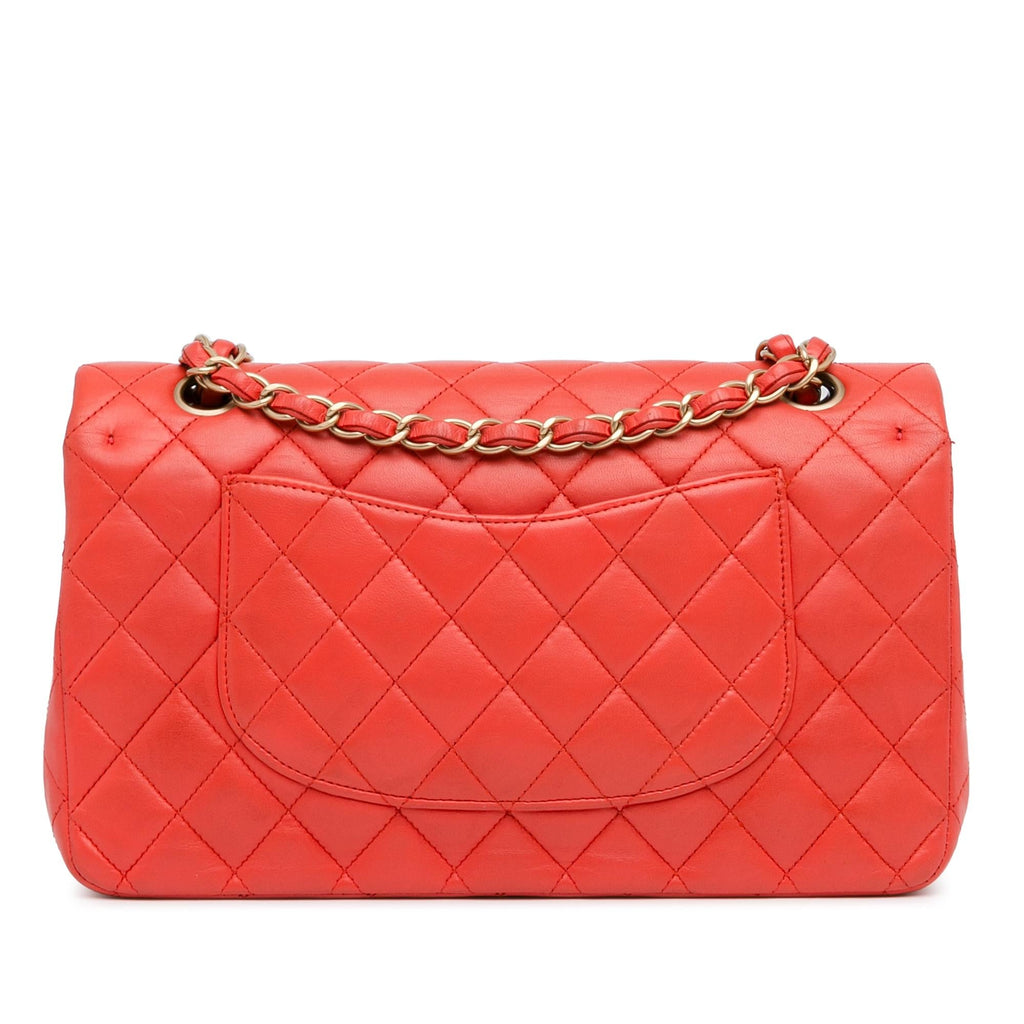 Chanel Medium Classic Lambskin Double Flap (SHG-H1Kink)