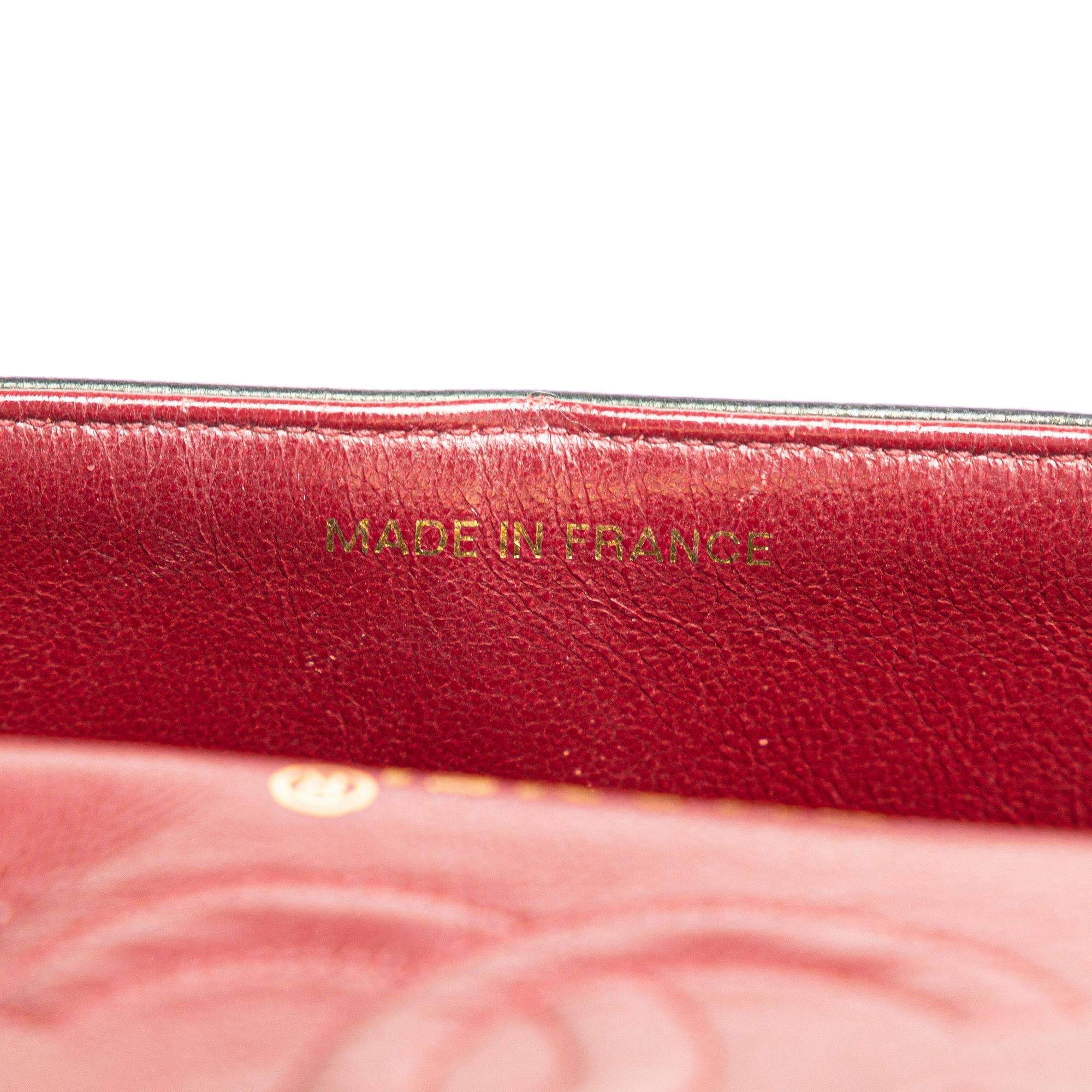 Chanel Medium Classic Lambskin Double Flap (SHG-JJIzds)