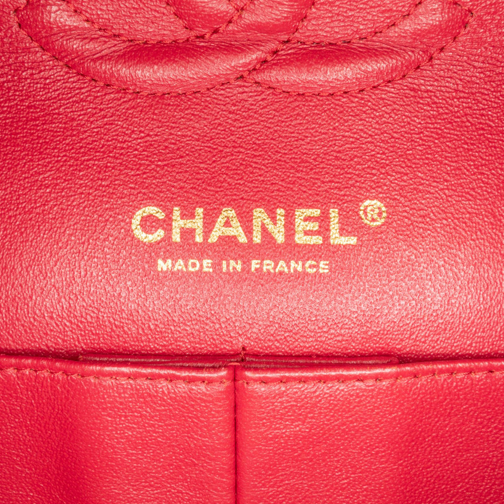 Chanel Medium Classic Lambskin Double Flap (SHG-oRuT74)