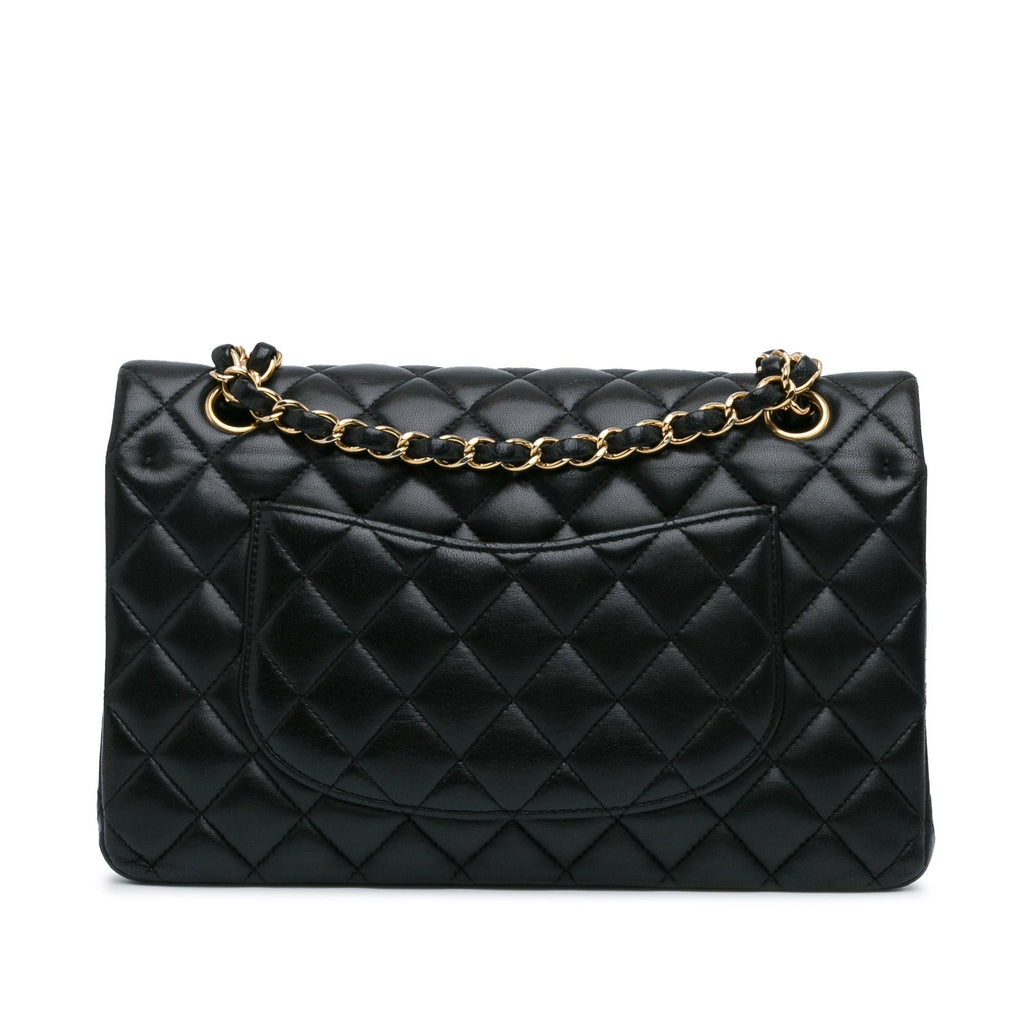 Chanel Medium Classic Lambskin Double Flap (SHG-ABhfkF)