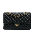Chanel Medium Classic Lambskin Double Flap (SHG-ABhfkF)