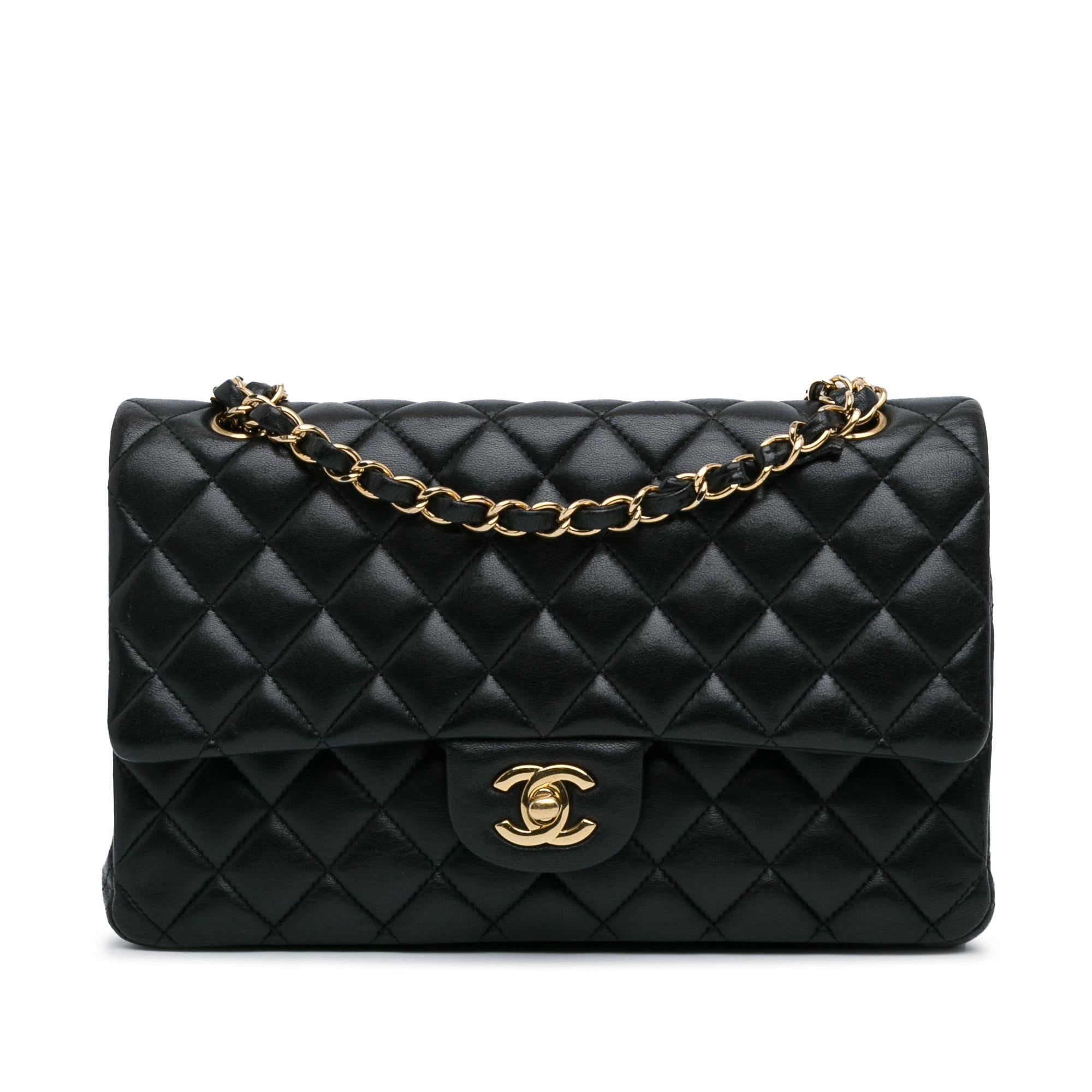 Chanel Medium Classic Lambskin Double Flap (SHG-ABhfkF)