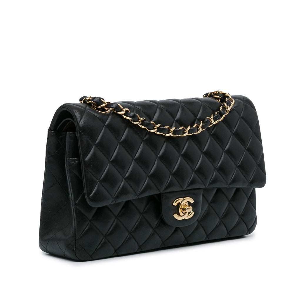 Chanel Medium Classic Lambskin Double Flap (SHG-ABhfkF)